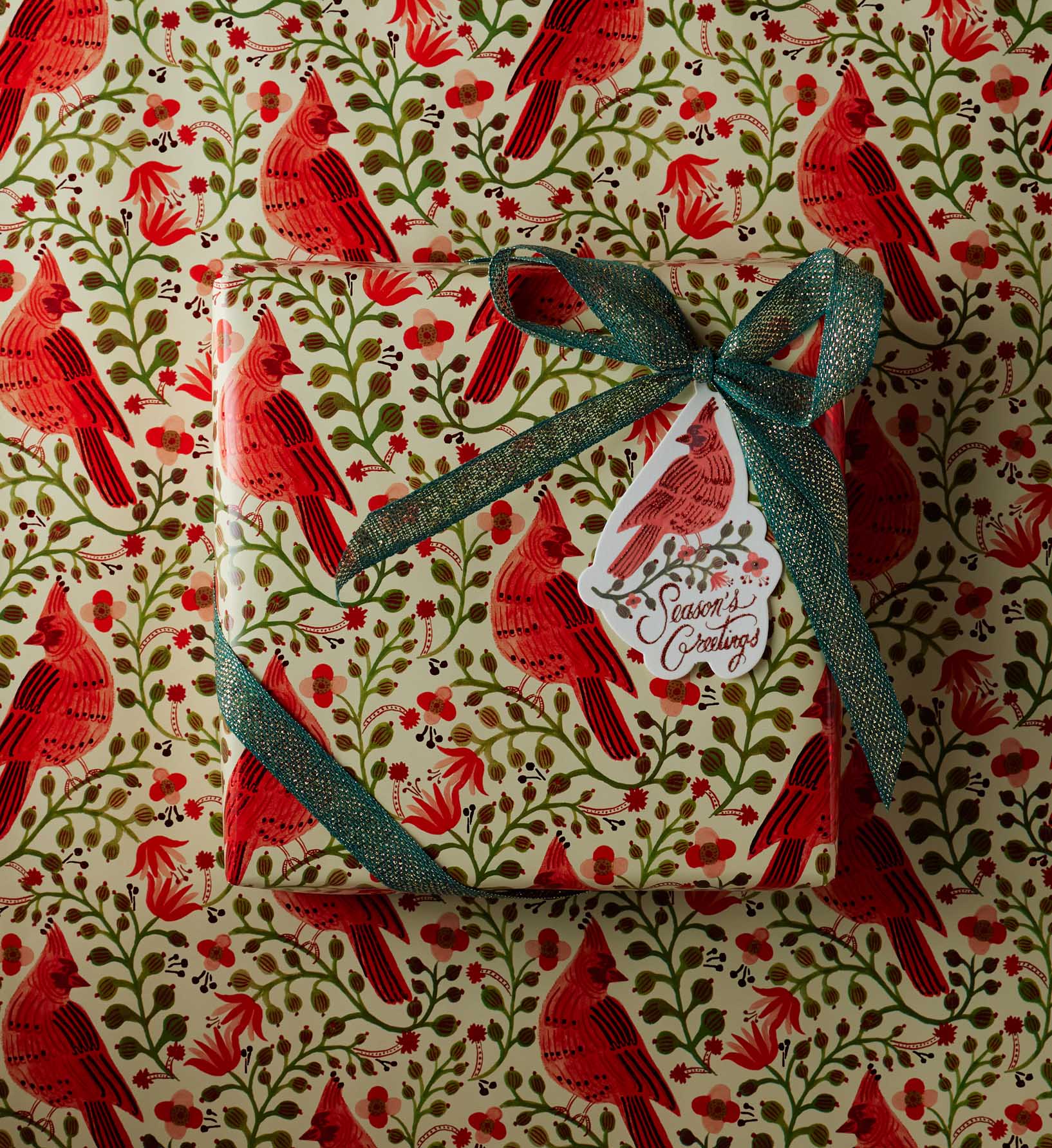 Holiday Wrapping Roll - Cardinals