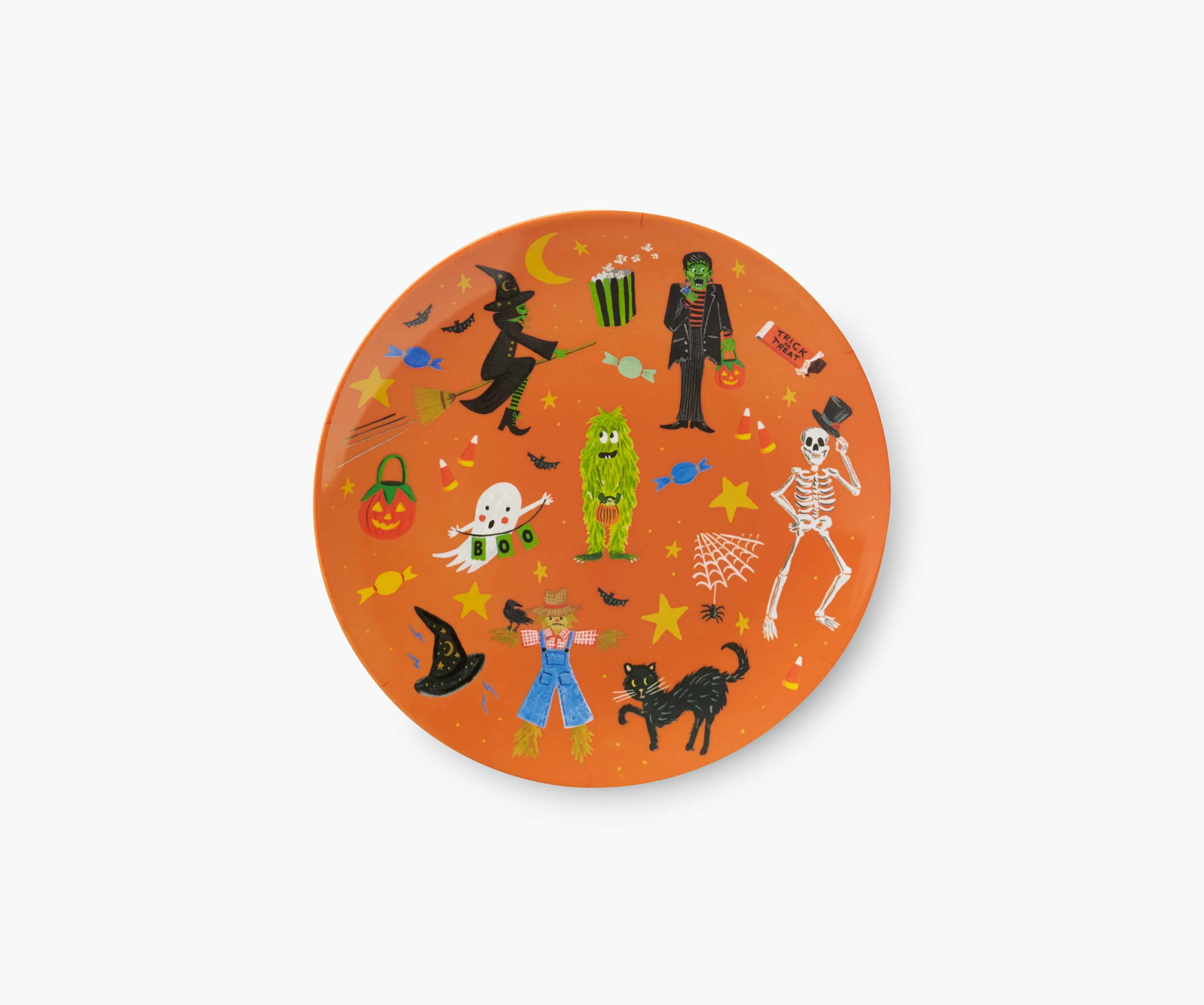 Melamine Assorted Dessert Plates - Halloween Parade