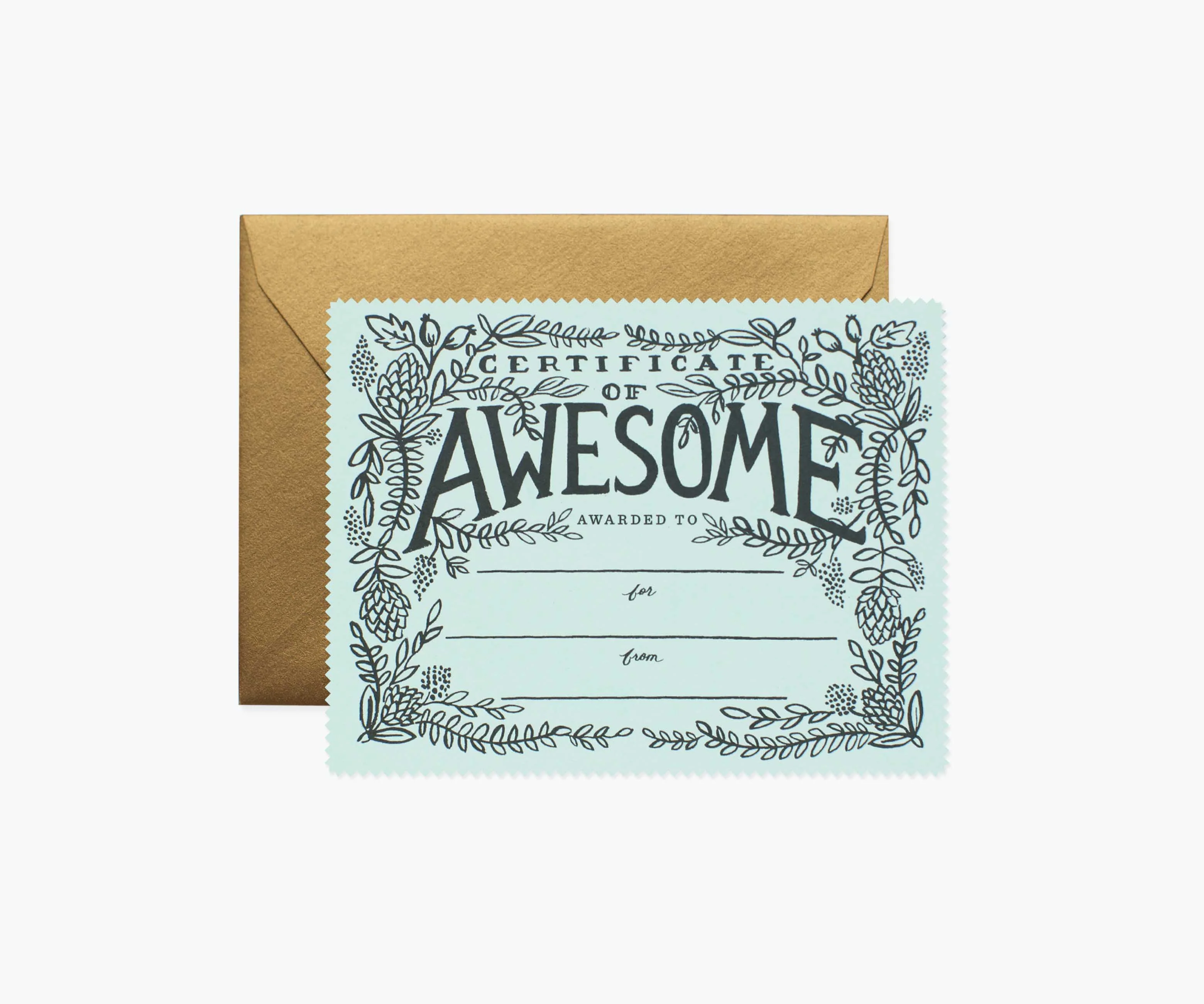 Certificate of Awesome