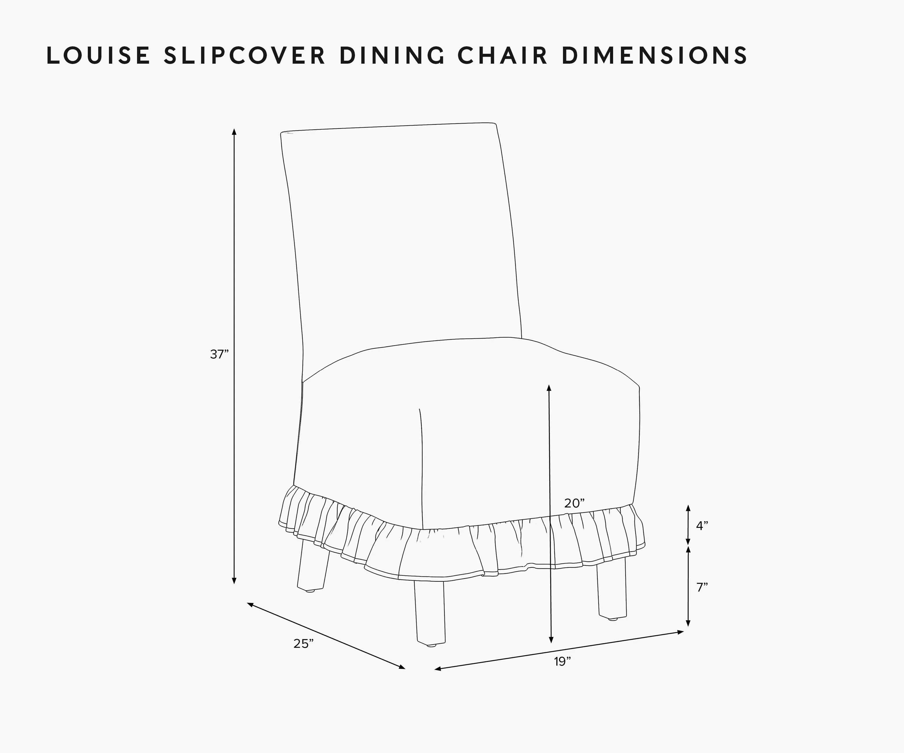 Louise Slipcover Dining Chair - Garden Party