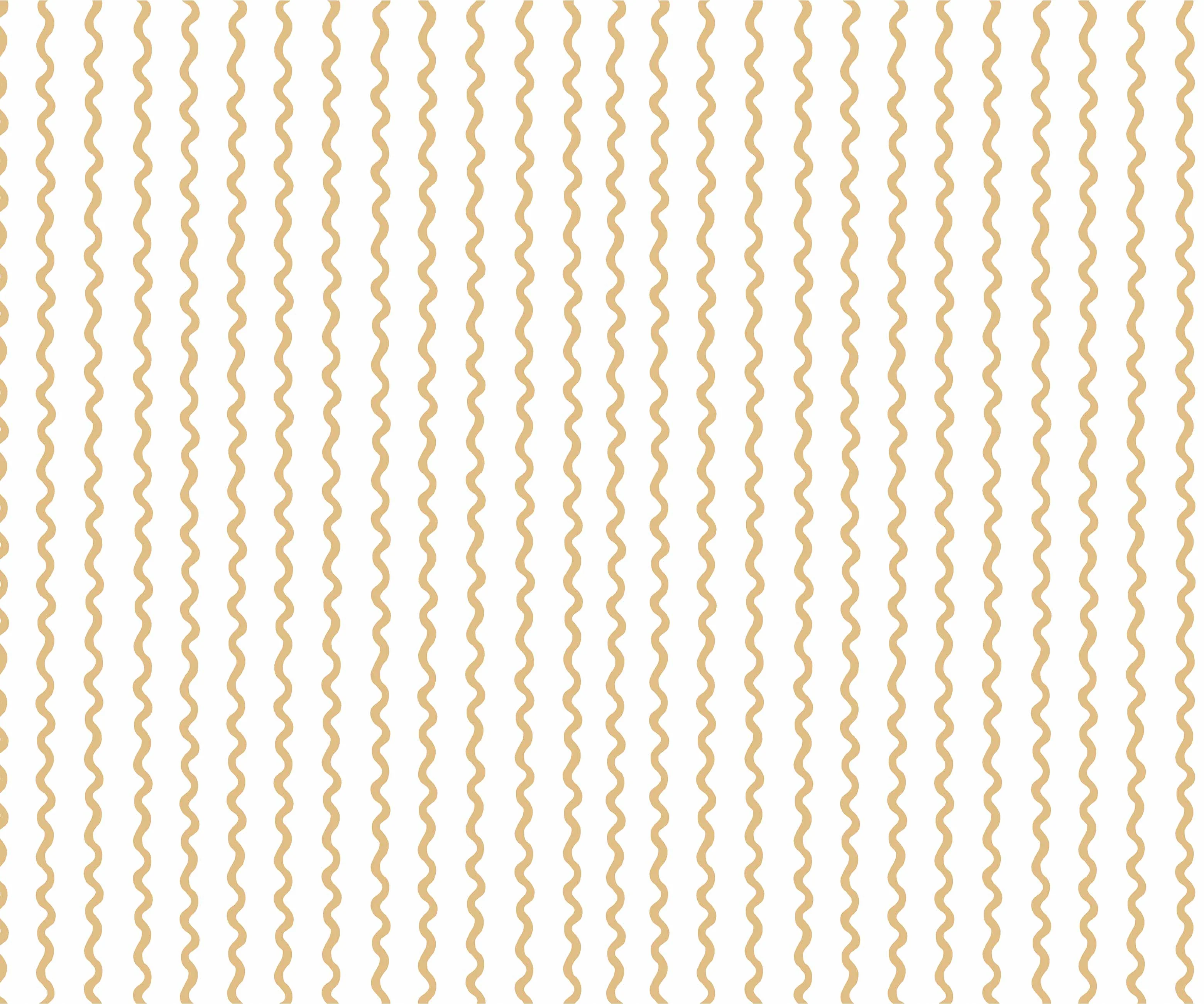 Rickrack Wallpaper - Metallic Gold