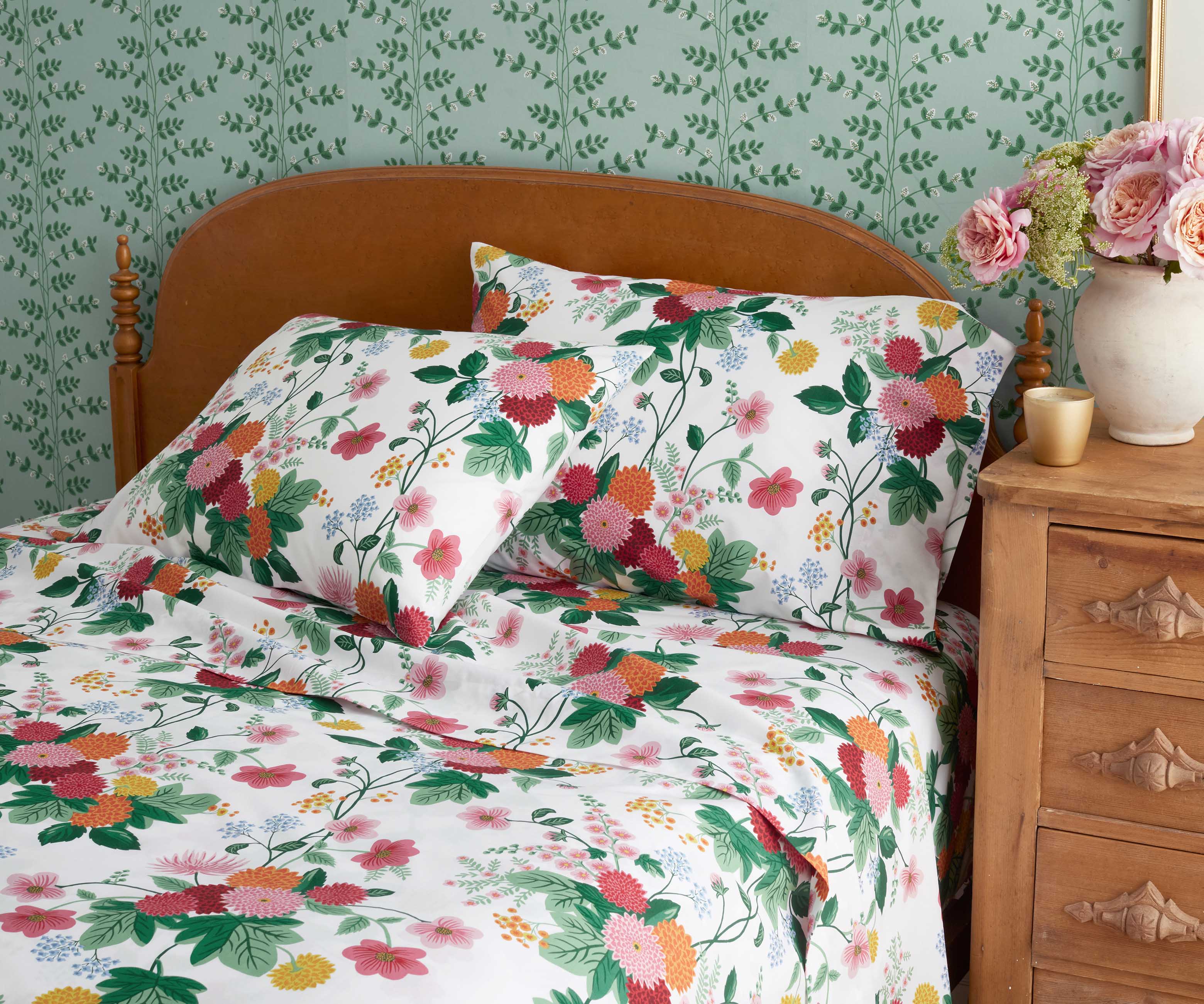 Percale Pillowcases - Dahlia