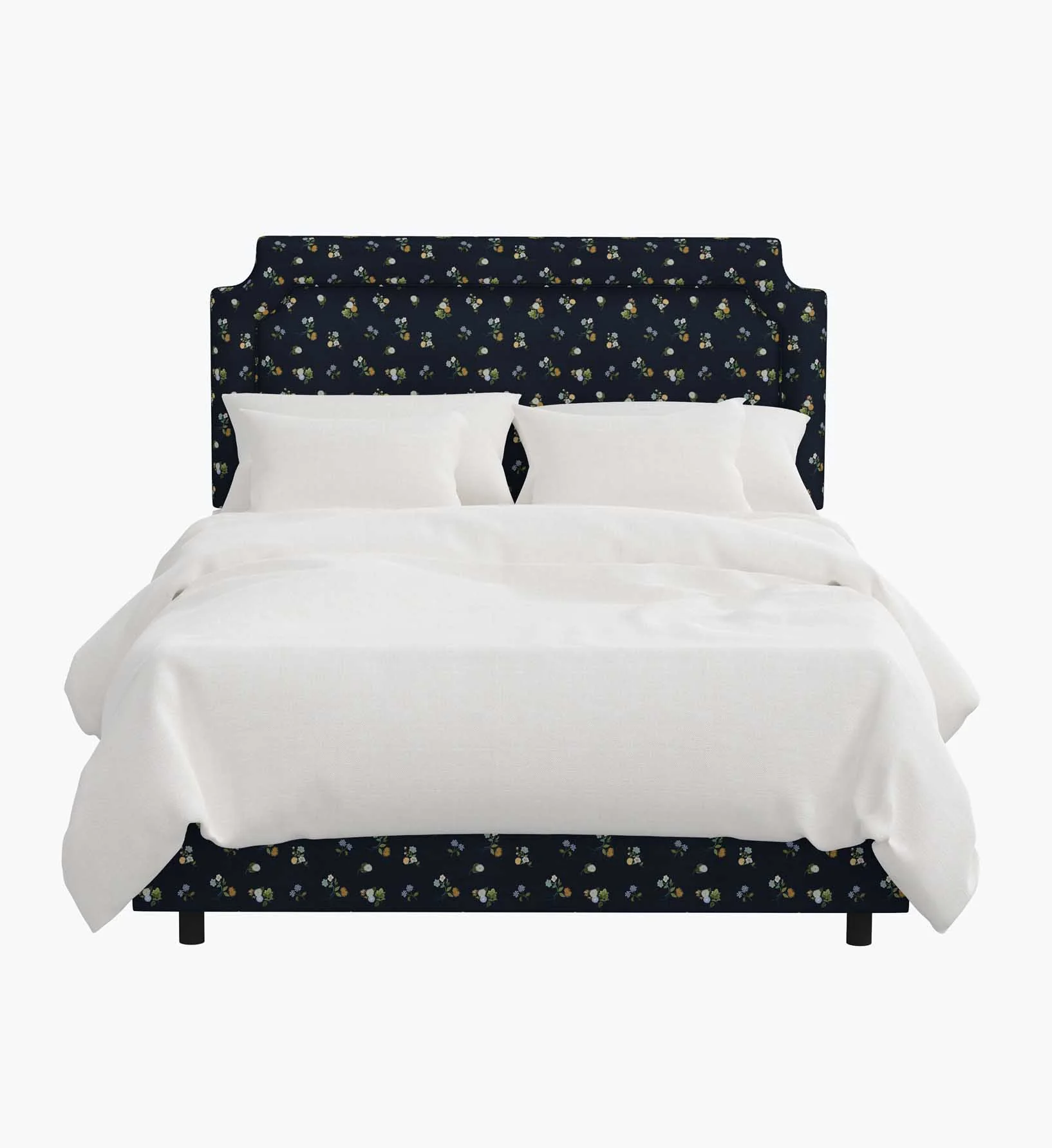 Hampton Bed - Ditsy Dahlia Navy