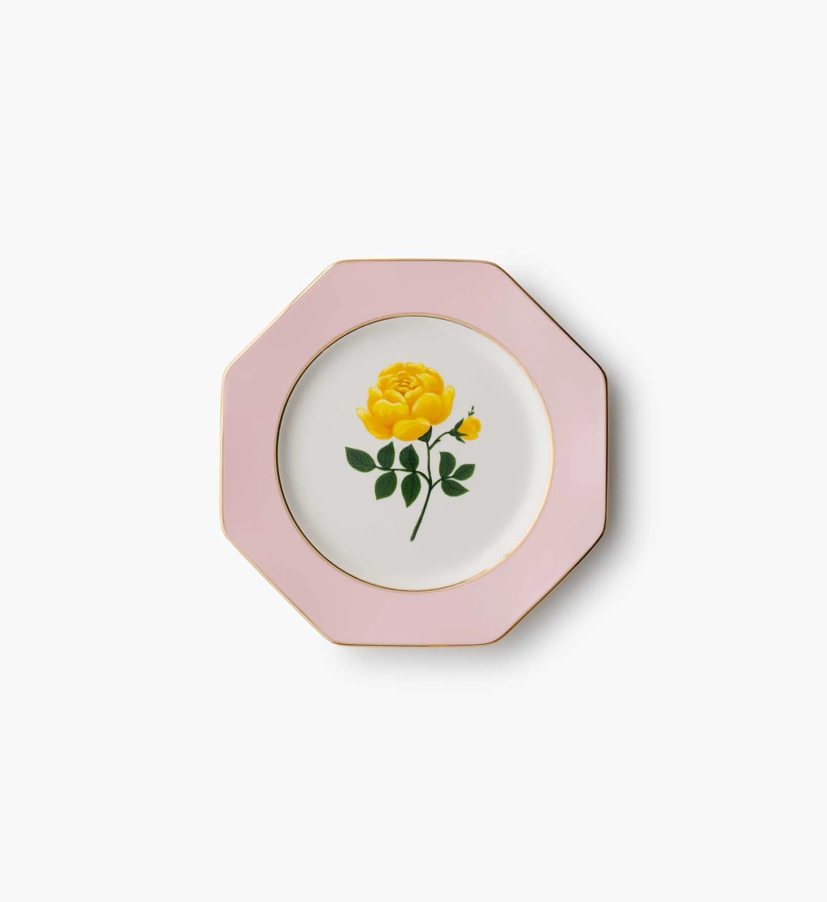 Porcelain Dessert Plate Set - Roses