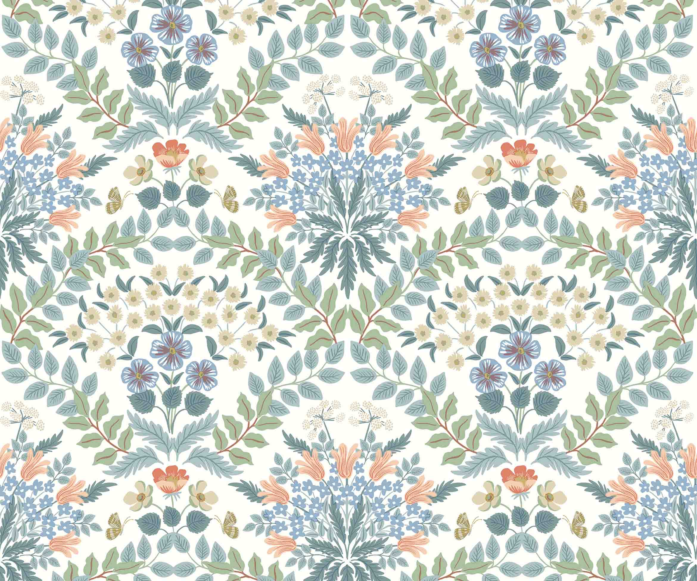 Bramble Wallpaper - White