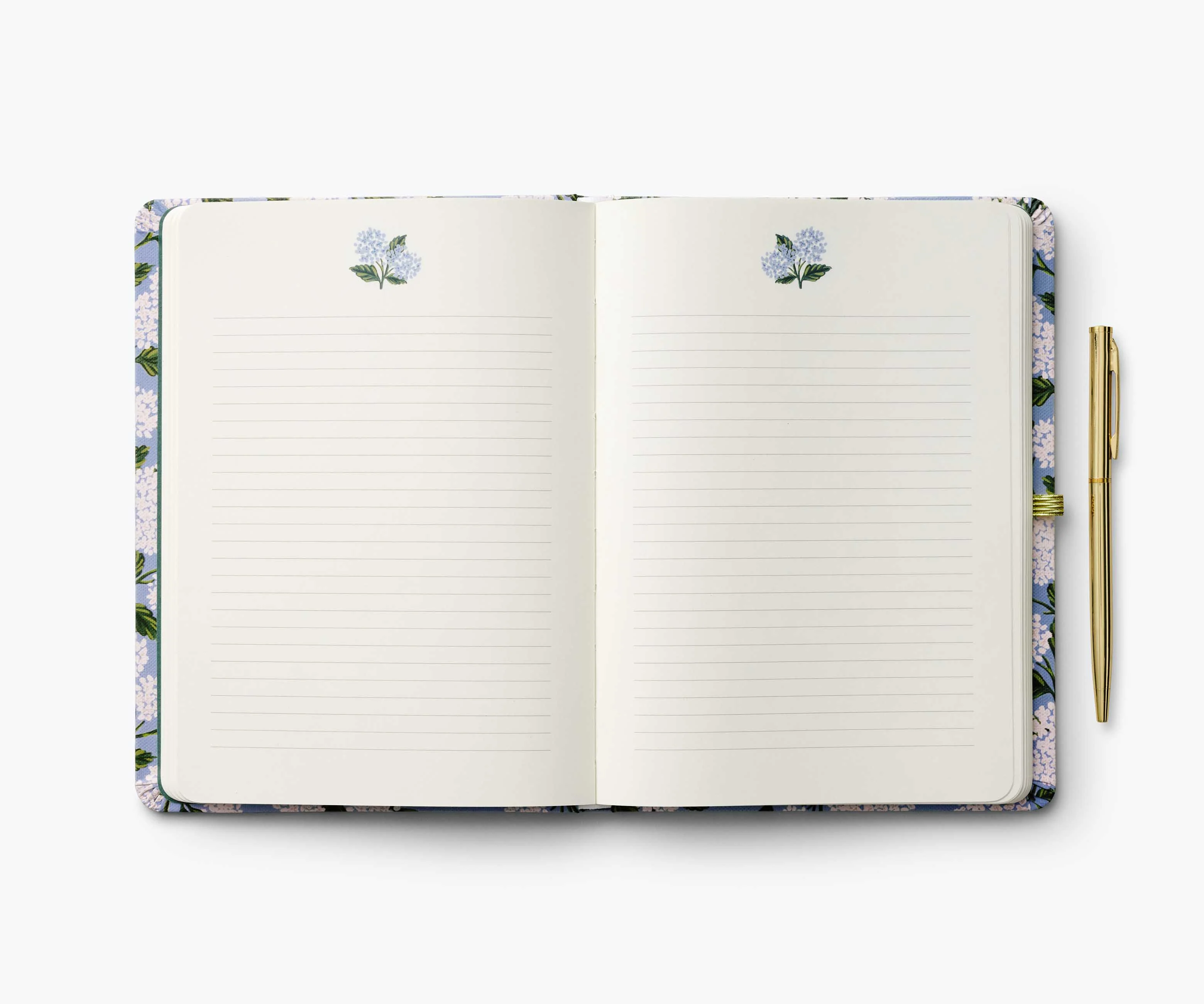 Journal with Pen - Hydrangea