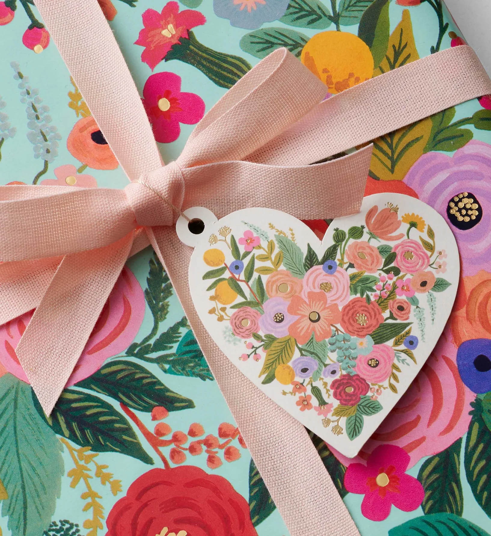 Gift Tags - Garden Party Floral Heart
