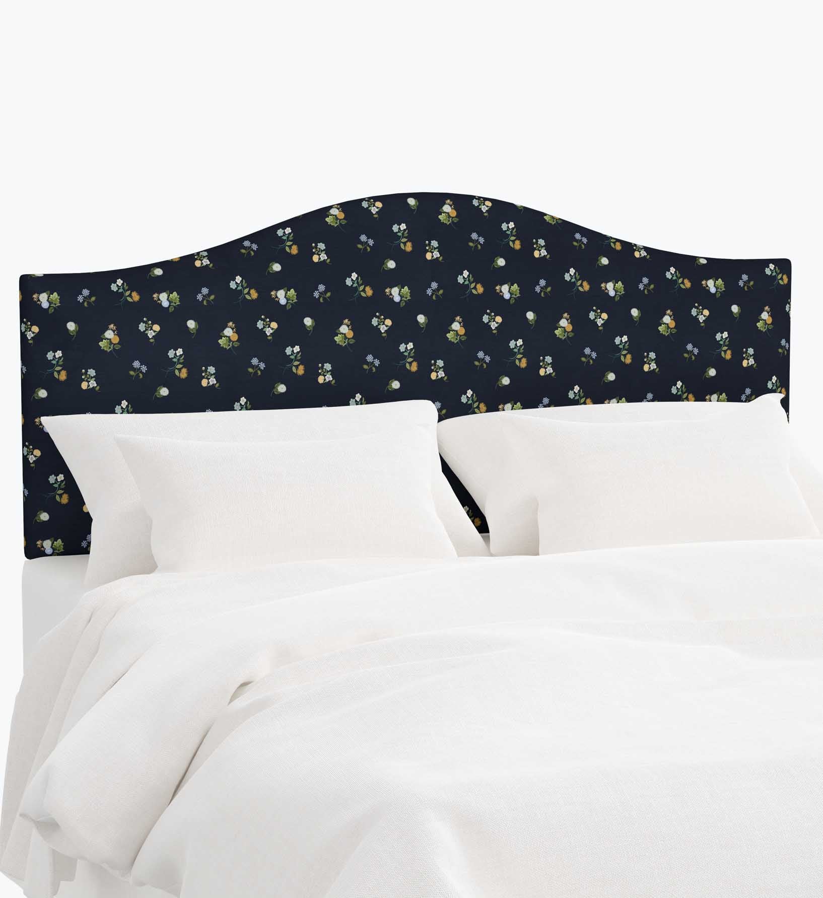 Mayfair Headboard - Ditsy Dahlia Navy