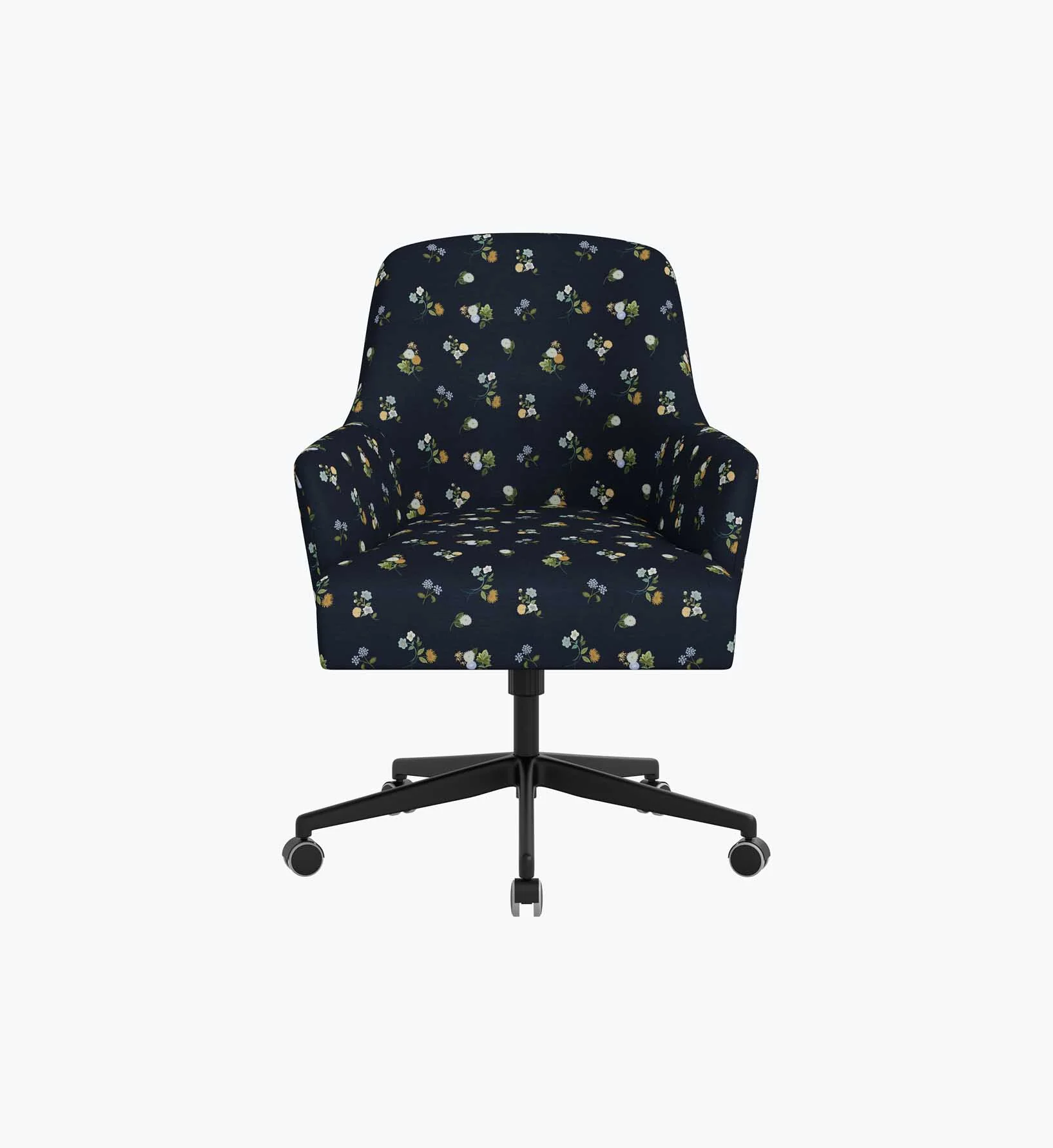 Cambridge Desk Chair - Ditsy Dahlia Navy