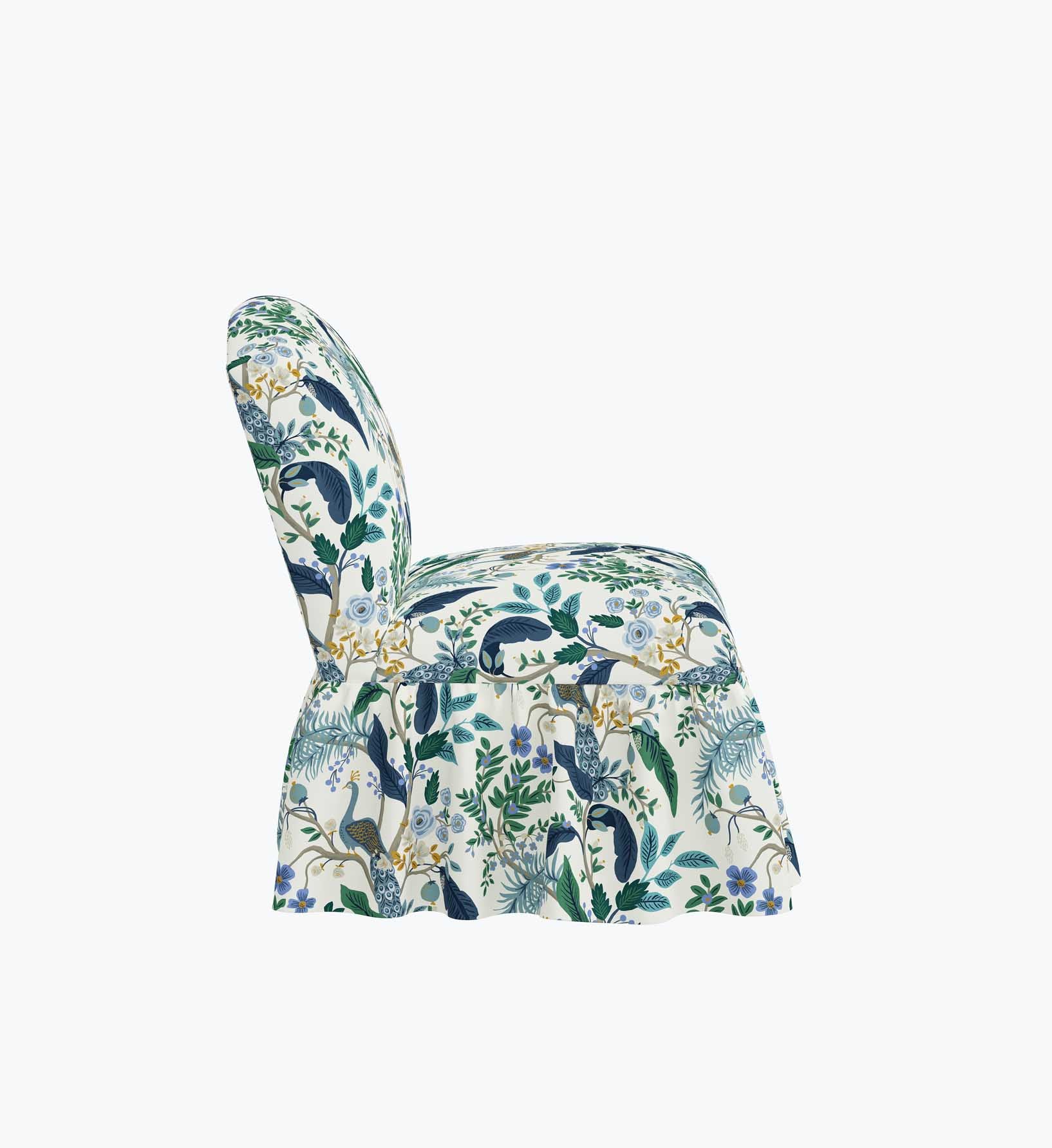 Edie Slipper Chair - Peacock