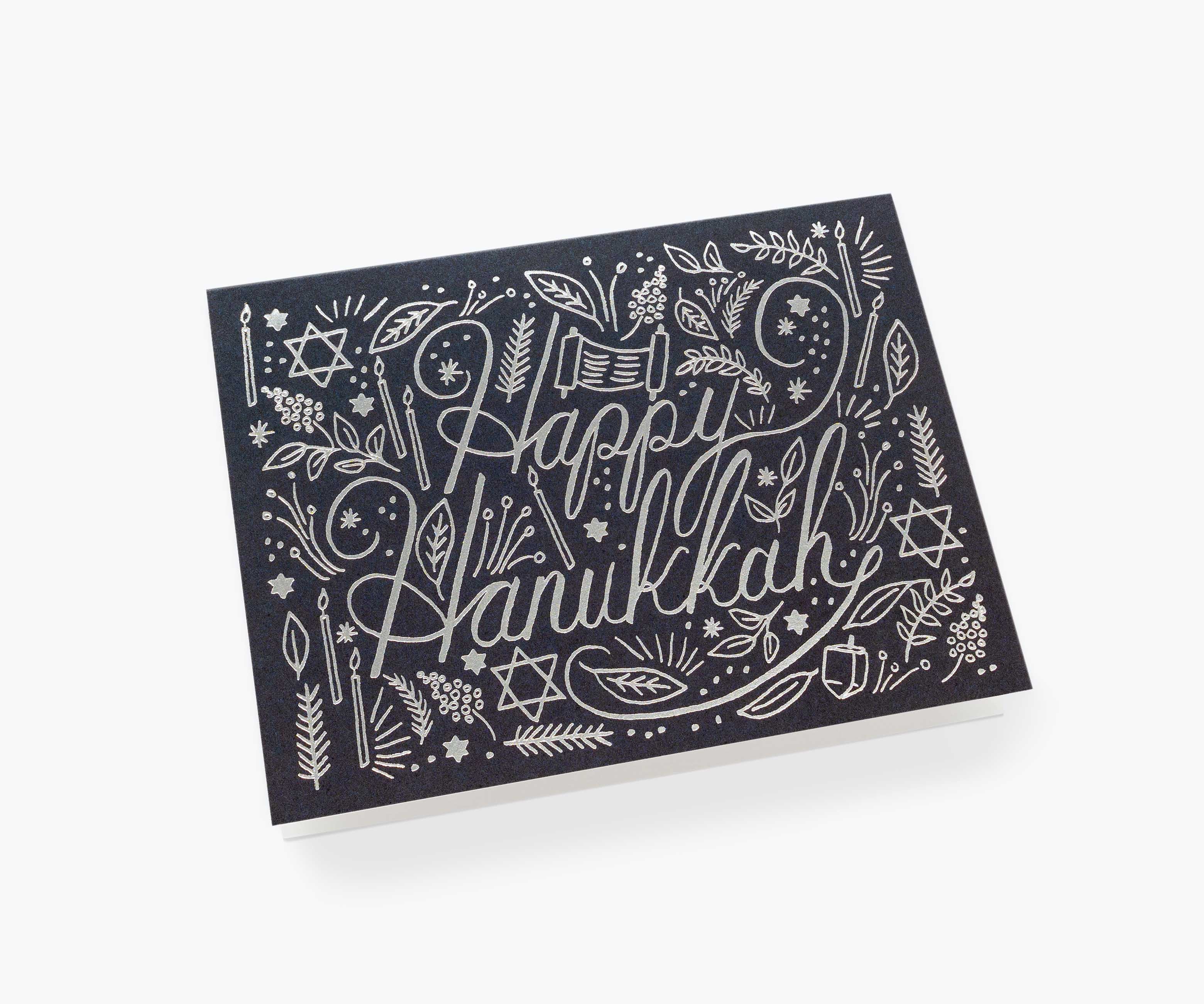 Boxed Set of Silver Hanukkah Cards