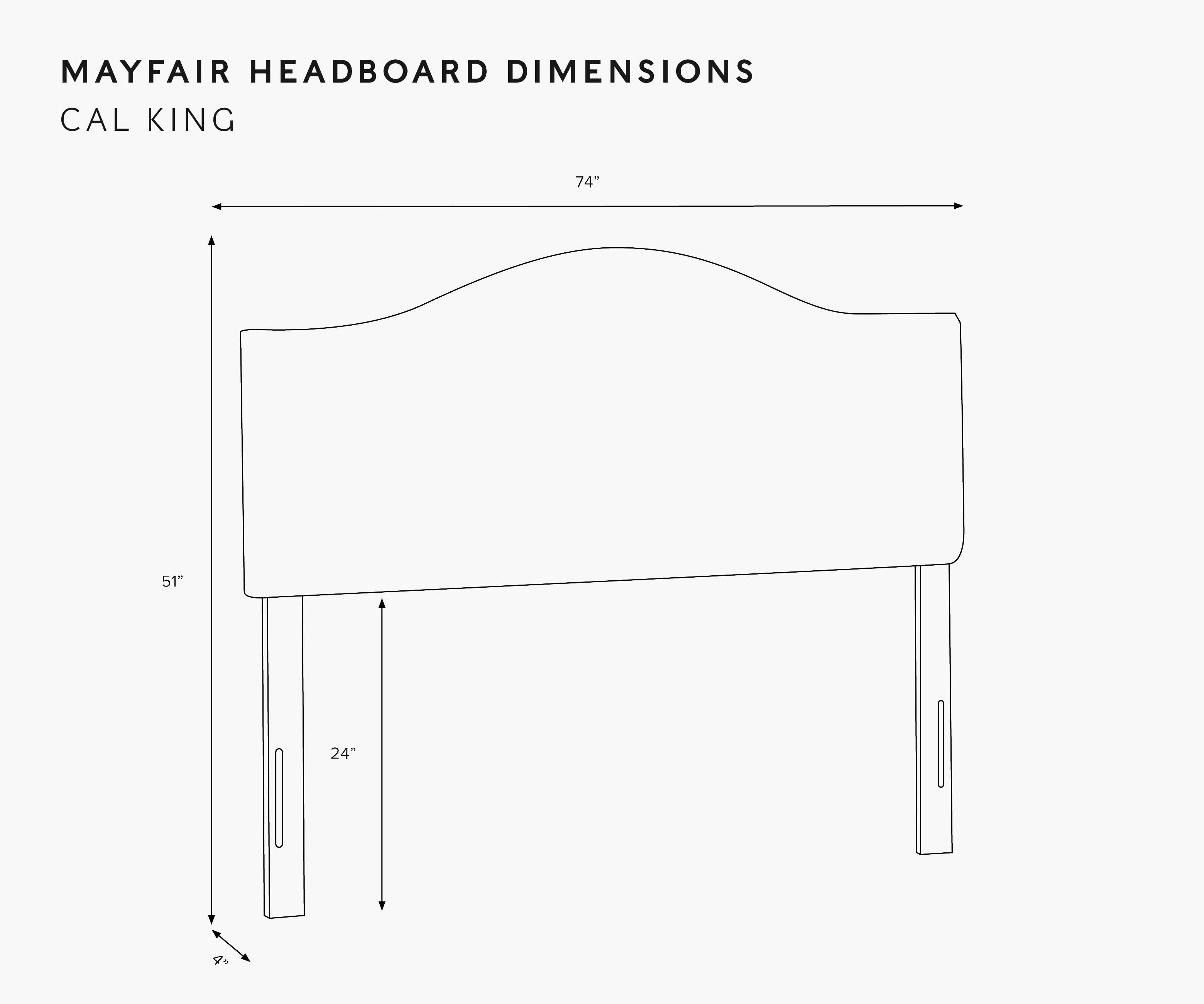 Mayfair Headboard - Garden Party Blue