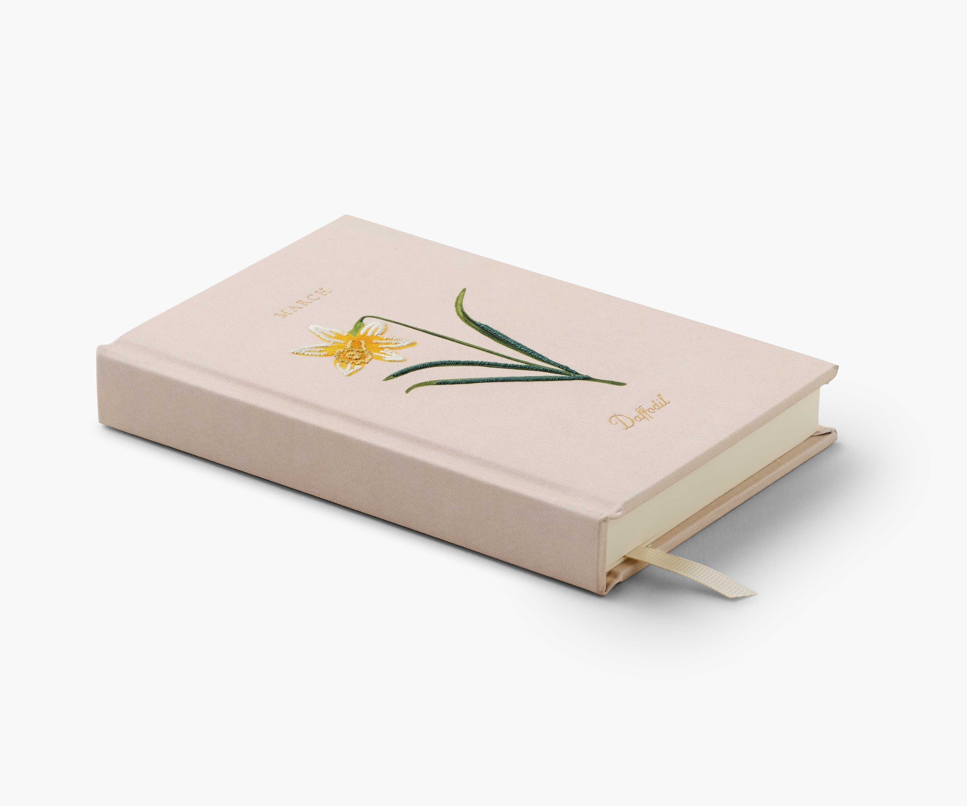 Birth Month Mini Embroidered Journal - March