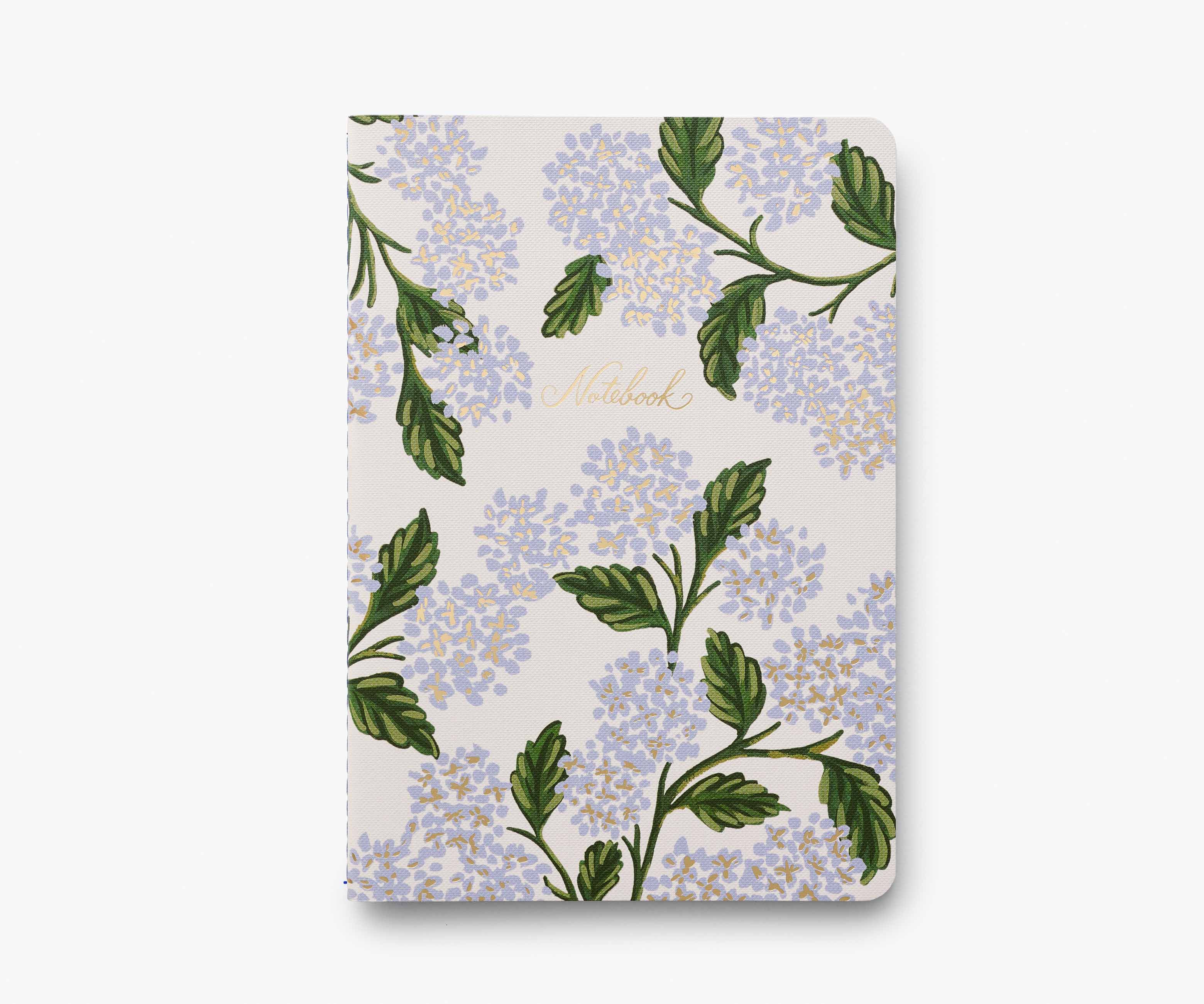 Stitched Notebook Set - Hydrangea