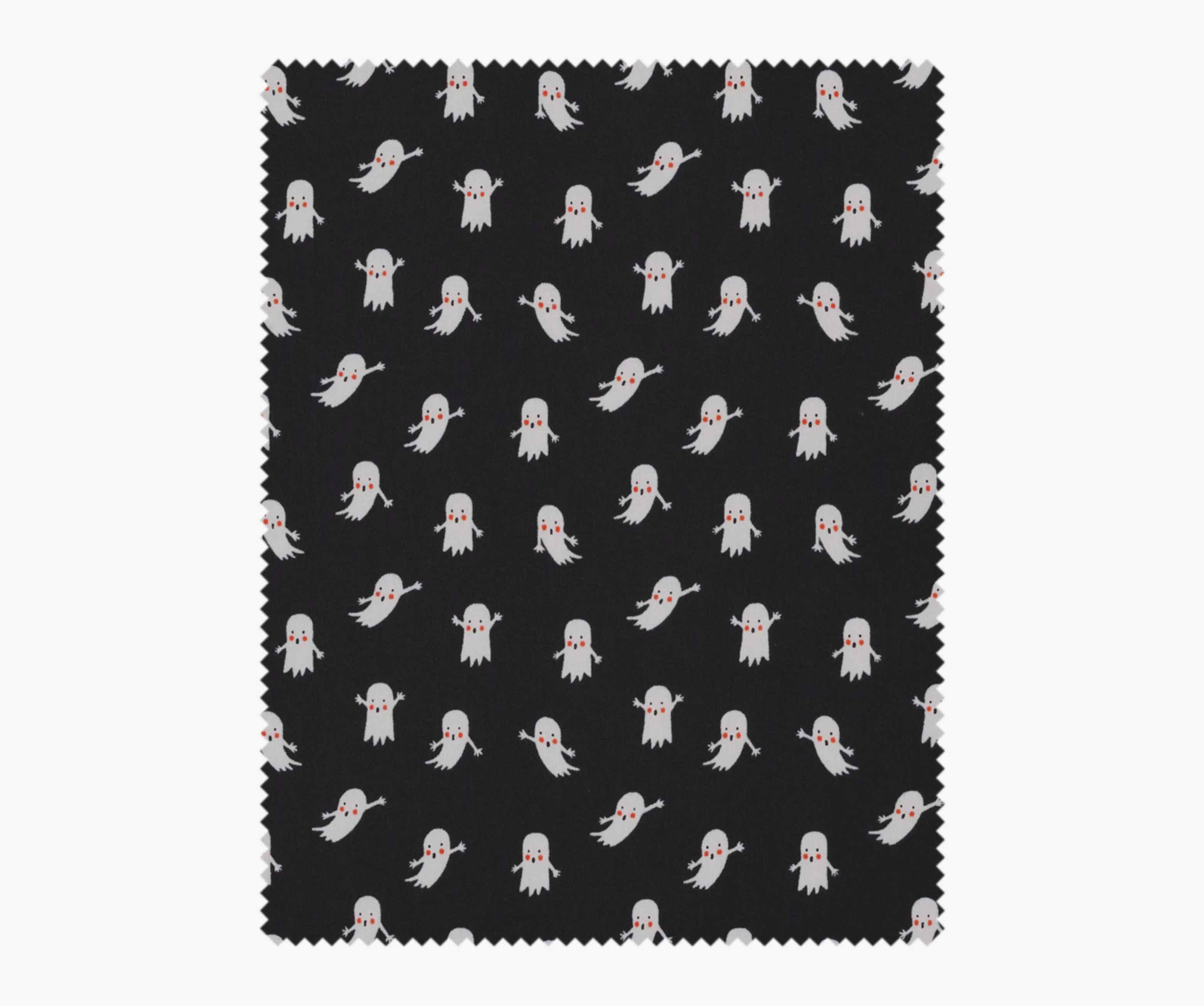 Ghosts Cotton Fabric - Black