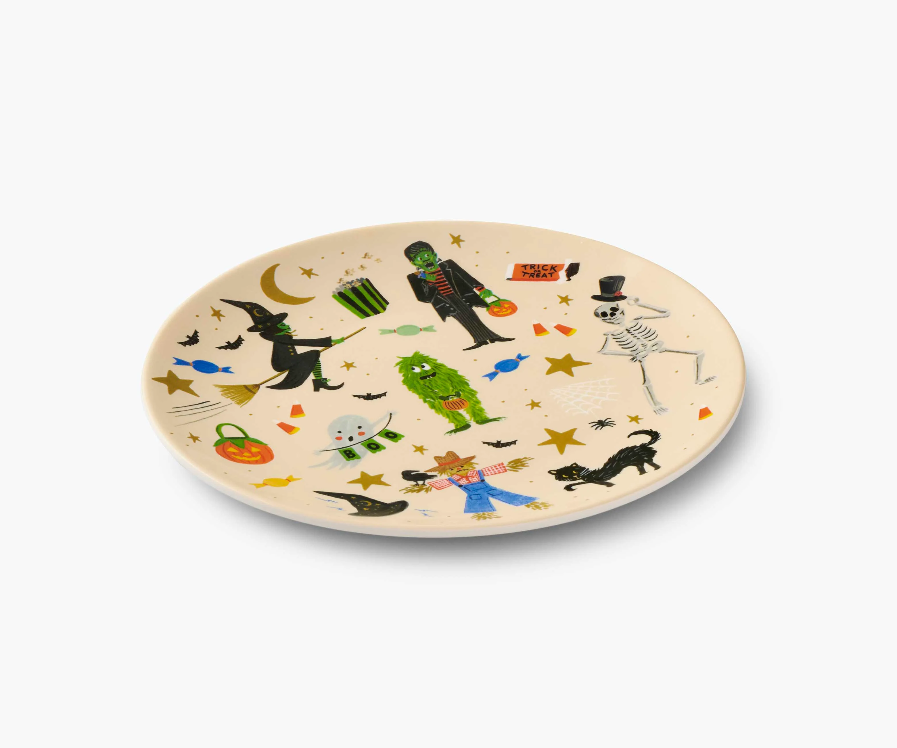 Melamine Assorted Dessert Plates - Halloween Parade