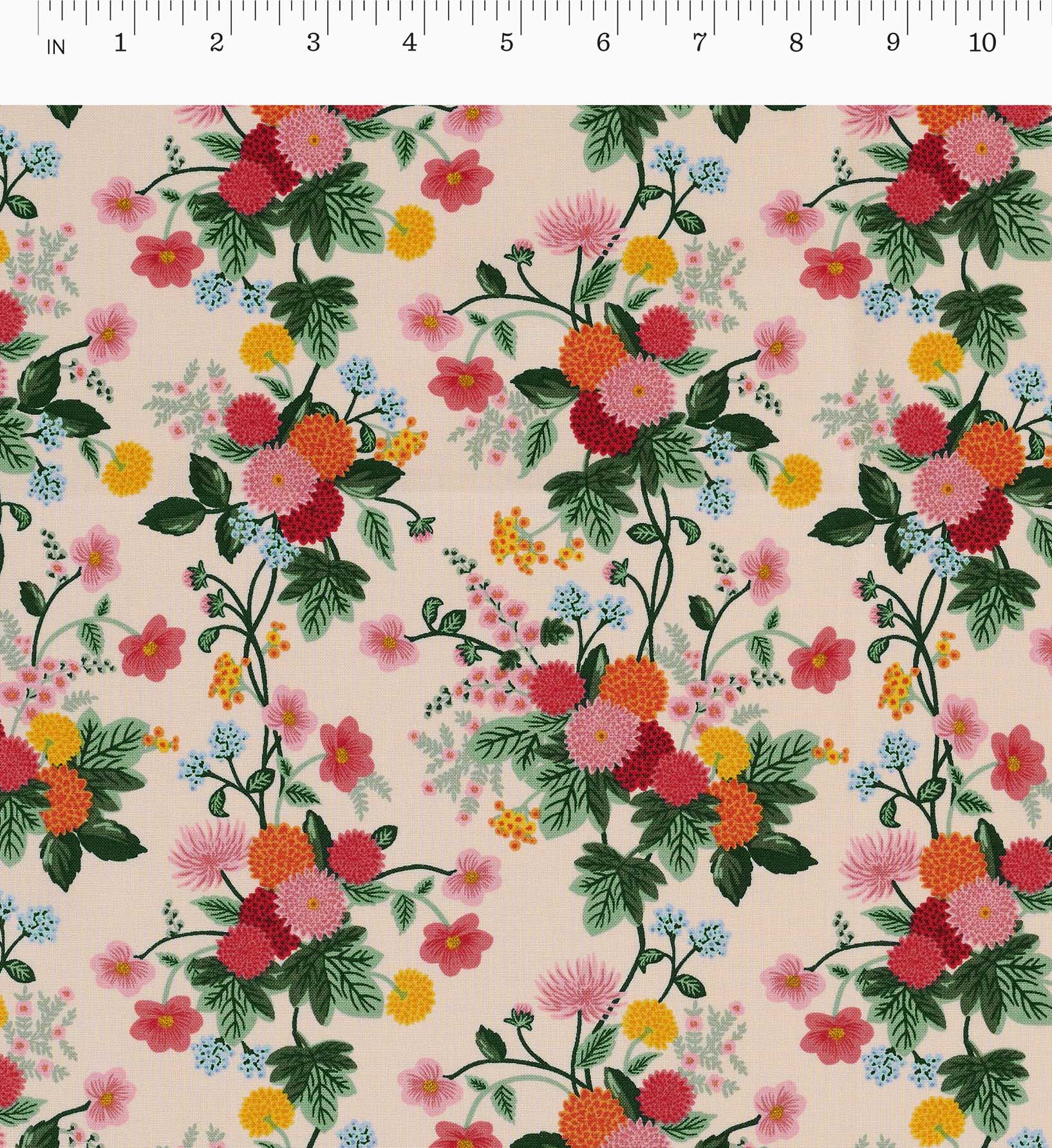 Dahlia Rayon Fabric - Blush