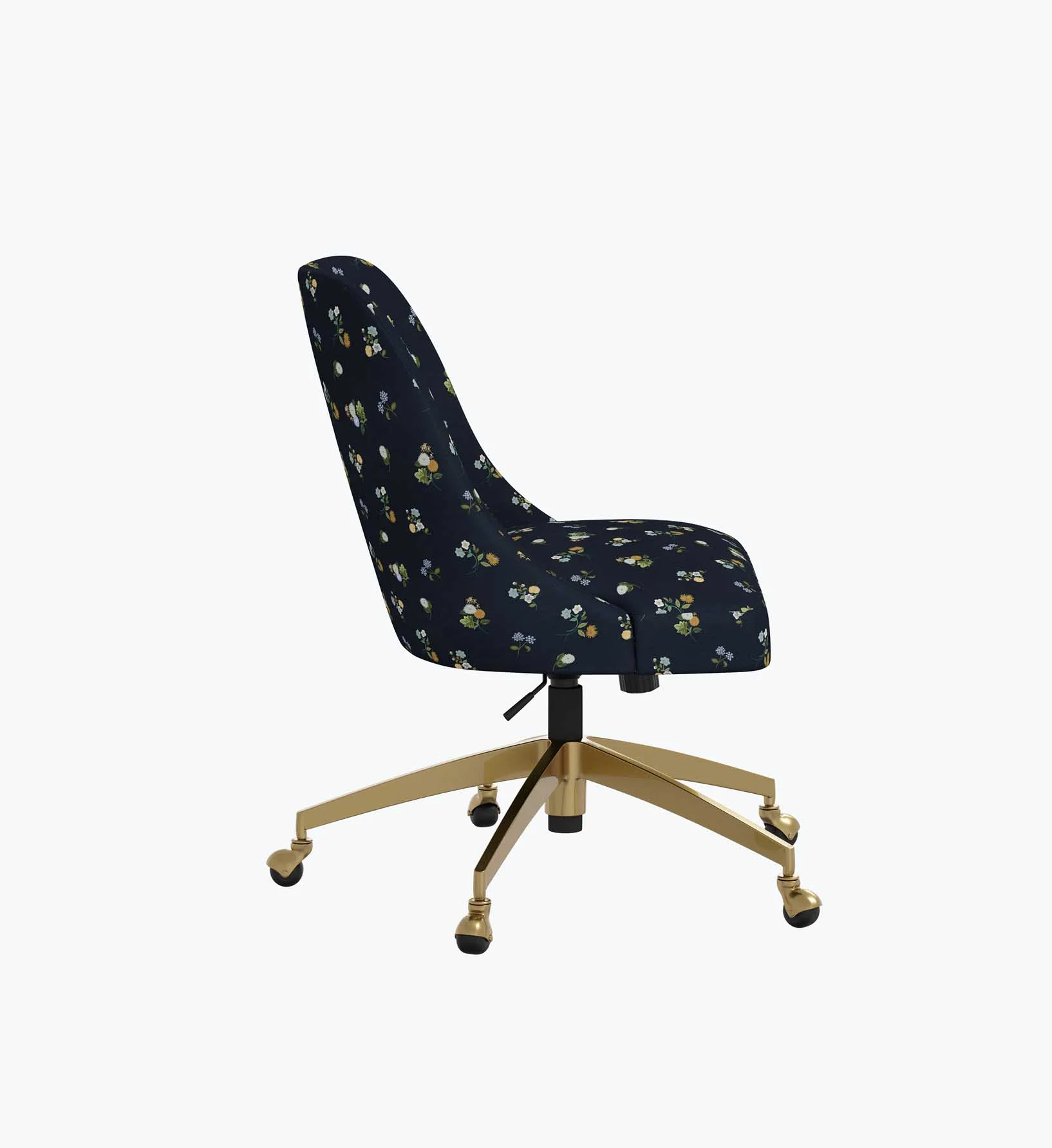 Oxford Desk Chair - Ditsy Dahlia Navy